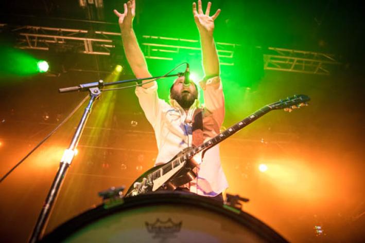 4onthefloor frontman Gabe Douglas brought his bluesy wail to First Ave