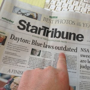 Governor Mark Dayton says repeal Sunday liquor sales