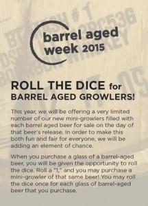 barrel aged dice roll