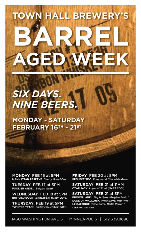 town hall barrel aged week