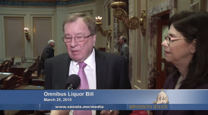 Omnibus liquor bill Minnesota Senate James Metzen Sunday Liquor Sales