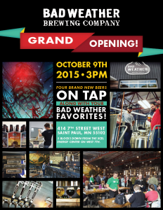 Bad Weather Brewing Grand Opening