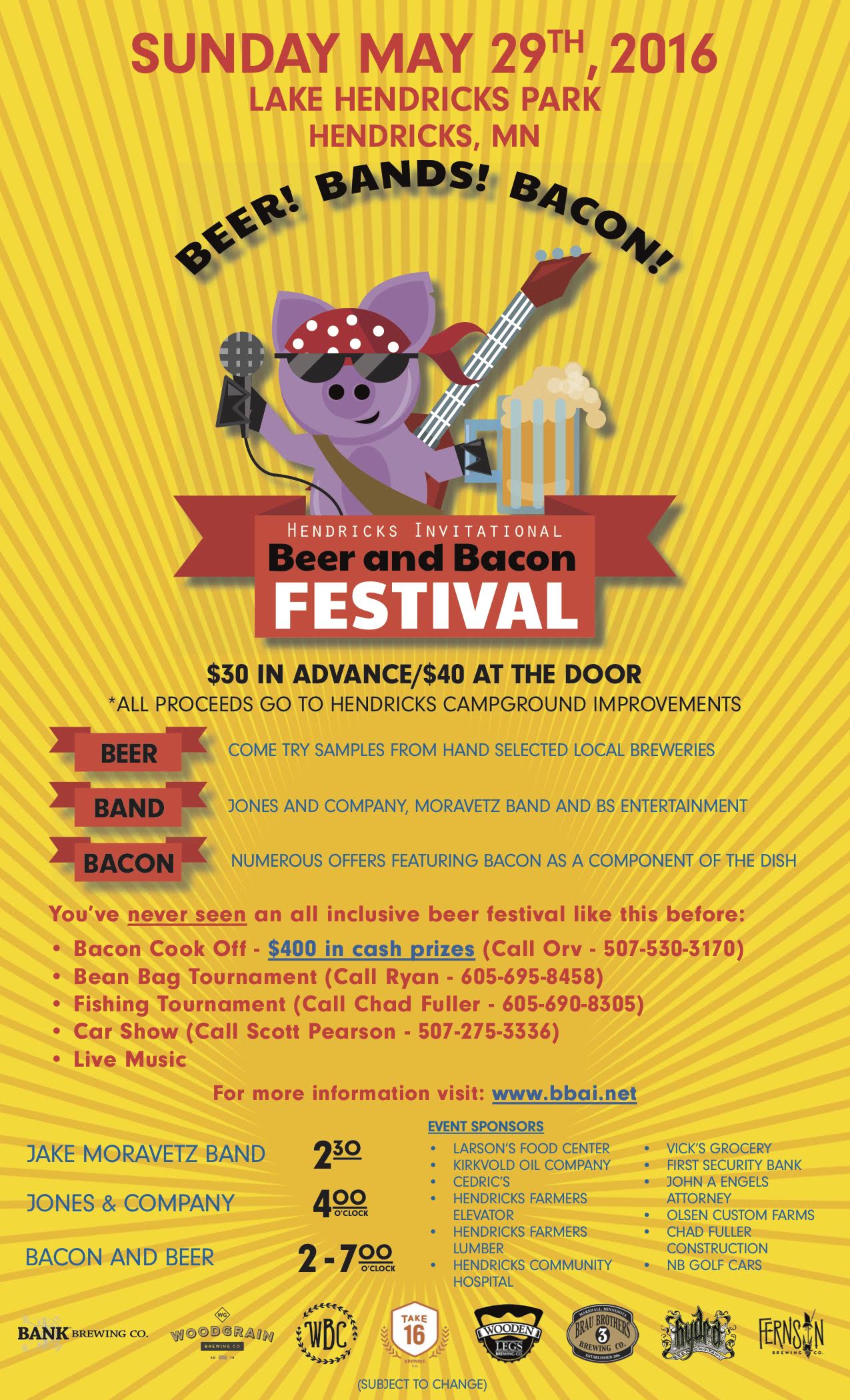 Hendricks Invitational Beer and Bacon Festival