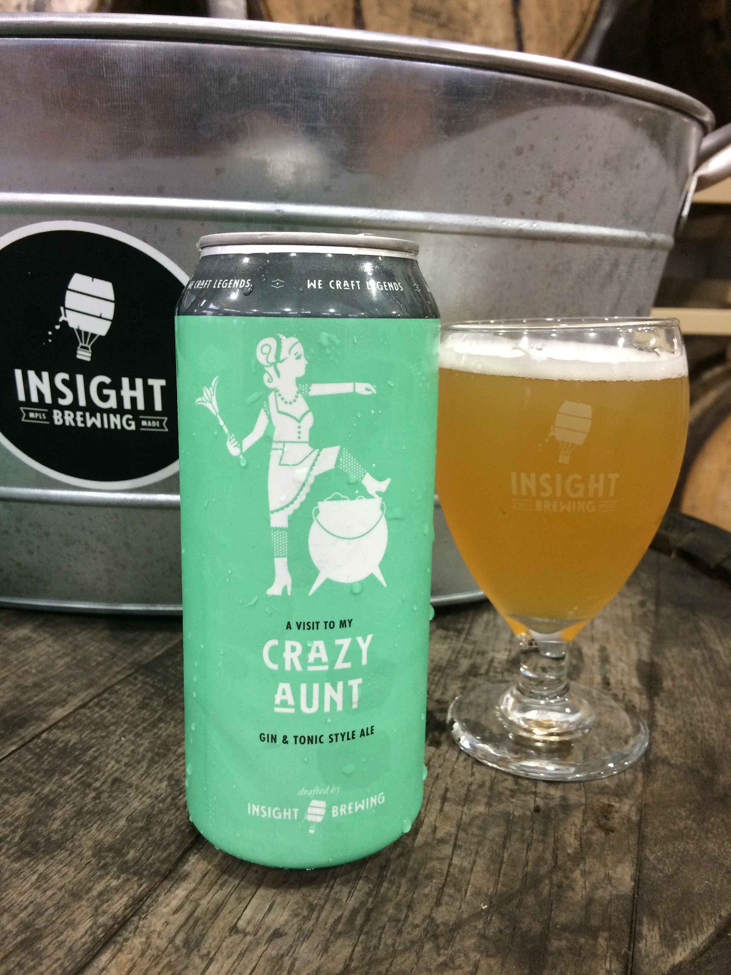 Crazy Aunt - Gin and Tonic Beer - Insight Brewing